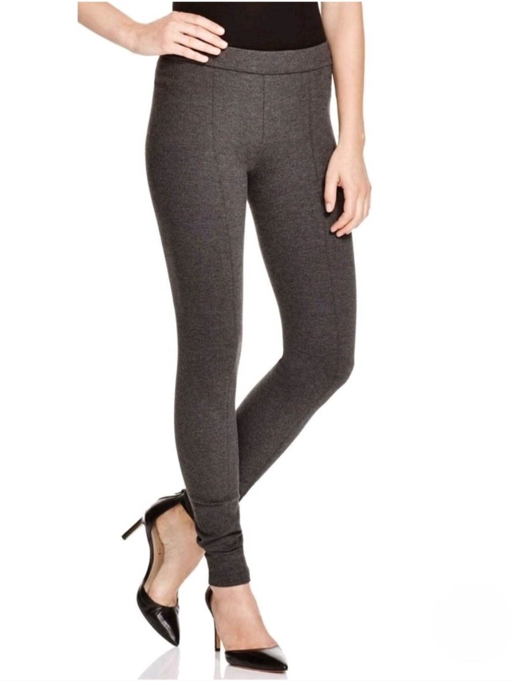 Vince Viscose Gray Ponte Knit Stretch Leggings  Skinny Pants Size XS